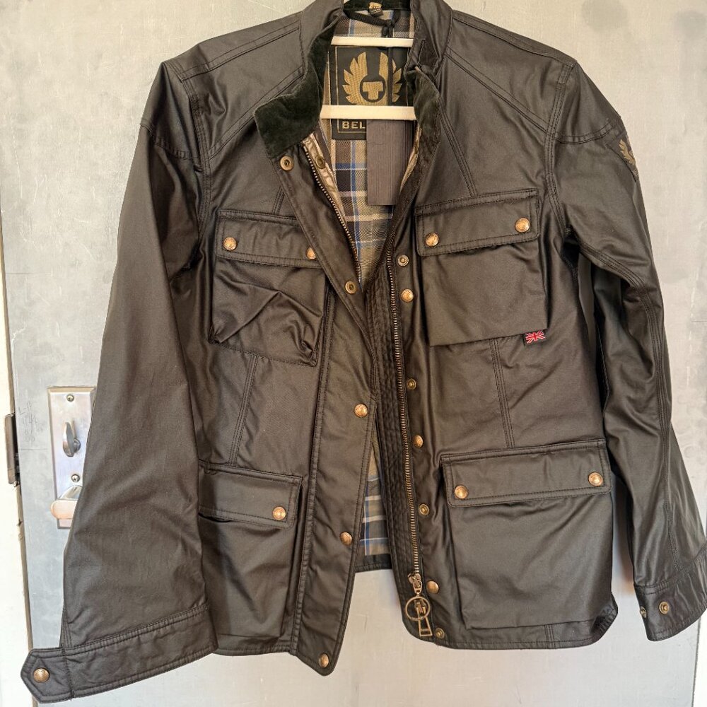 Belstaff Roadmaster Jacket (Winter Blue) w Belt - Picture 3 of 4